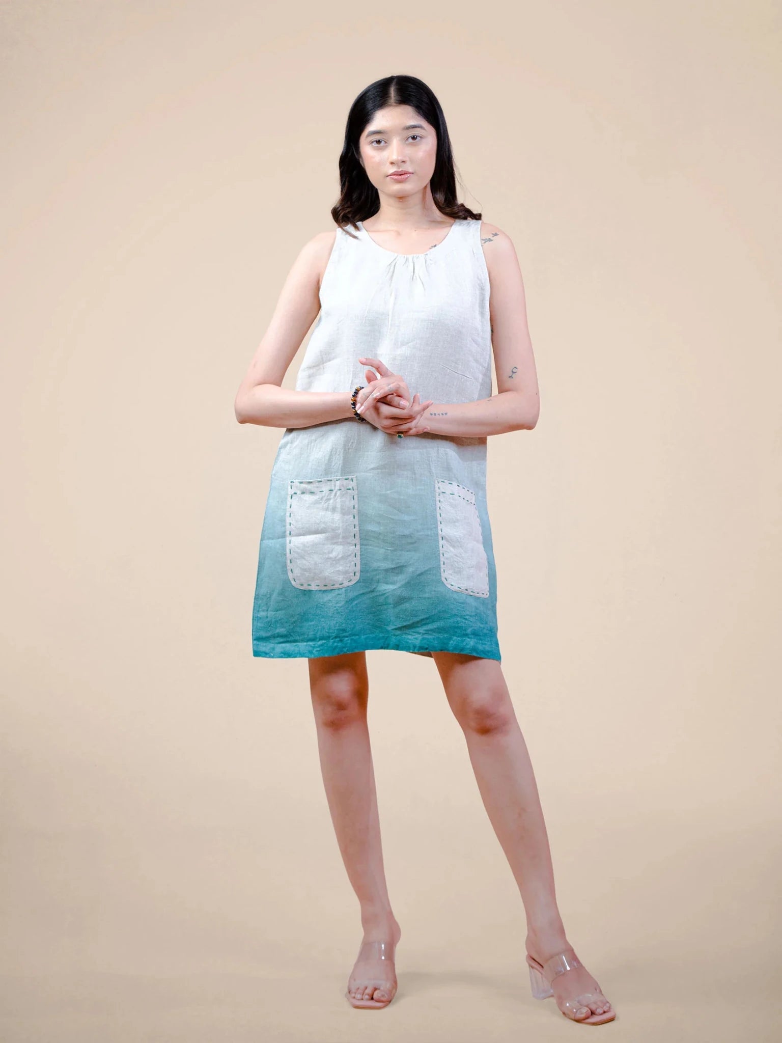 ombre linen dress for Women Sherri Hill Strapless A-Line 25$20SALEOCT The ombre fade and Color:White and Black