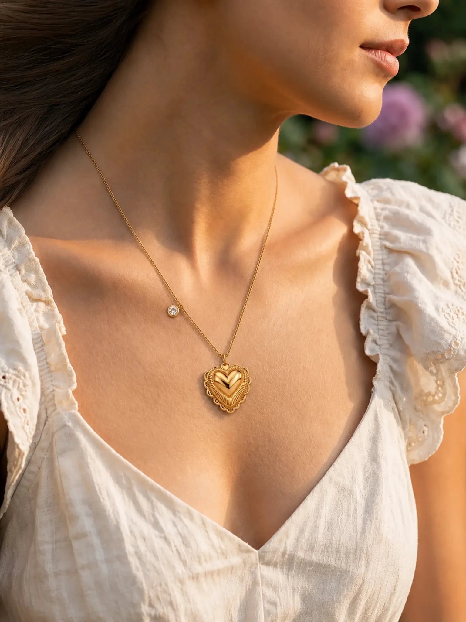 Image of Amour Heart Pendant Necklace - Venyora Fashion