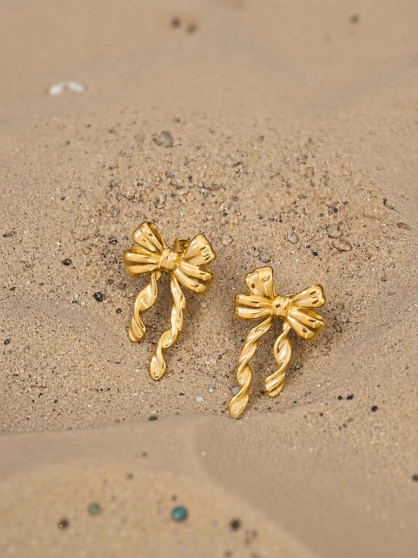 Belle Bow Stud Earring - Venyora Fashion