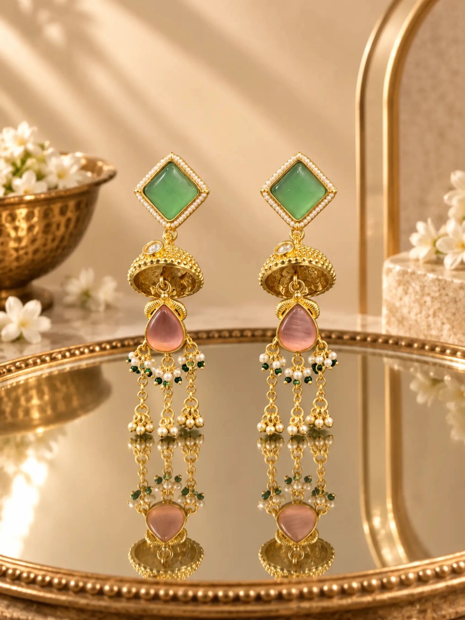 Image of Mohor Gold-plated Earrings - Venyora Fashion
