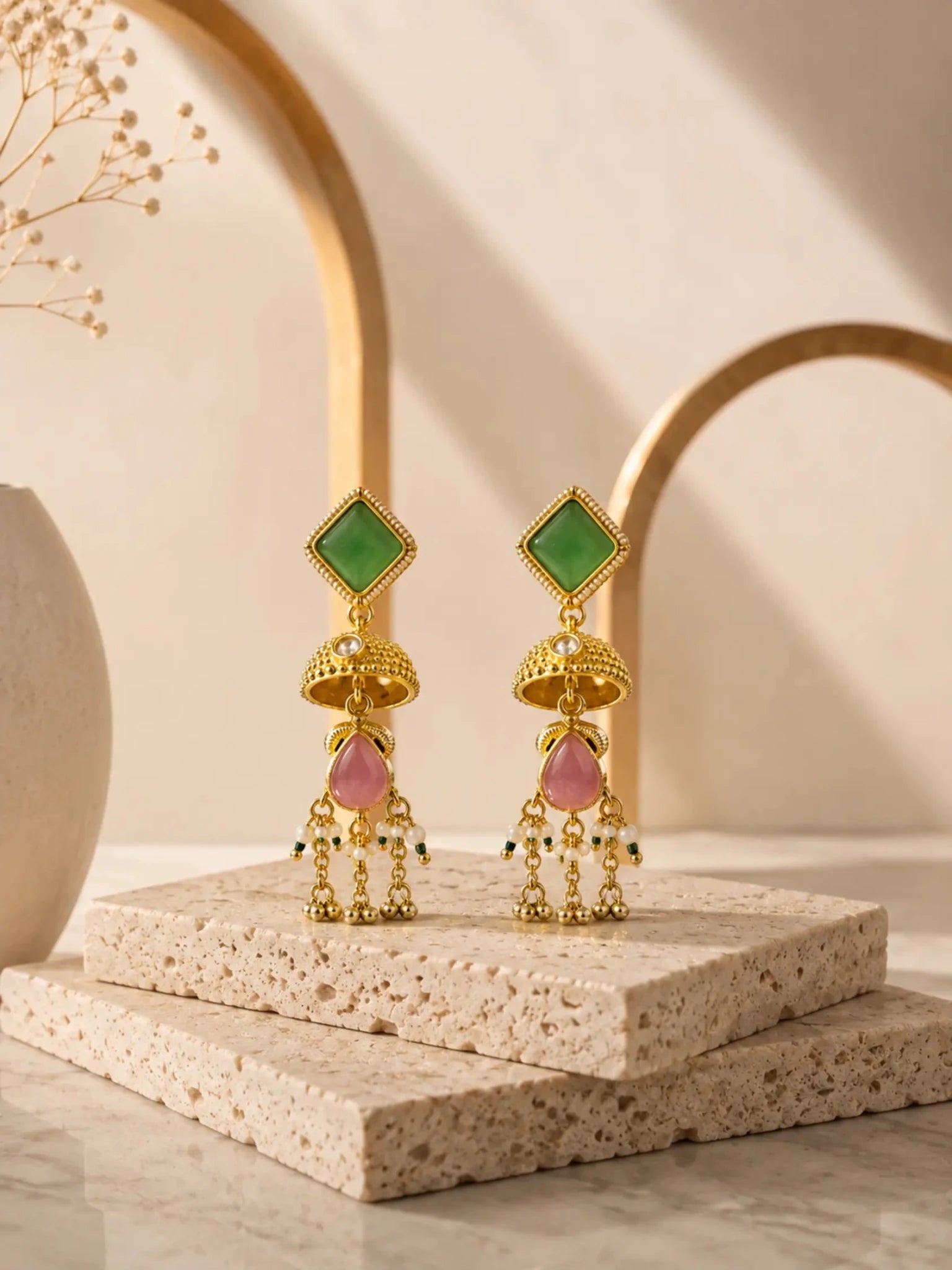 Image of Mohor Gold-plated Earrings - Venyora Fashion