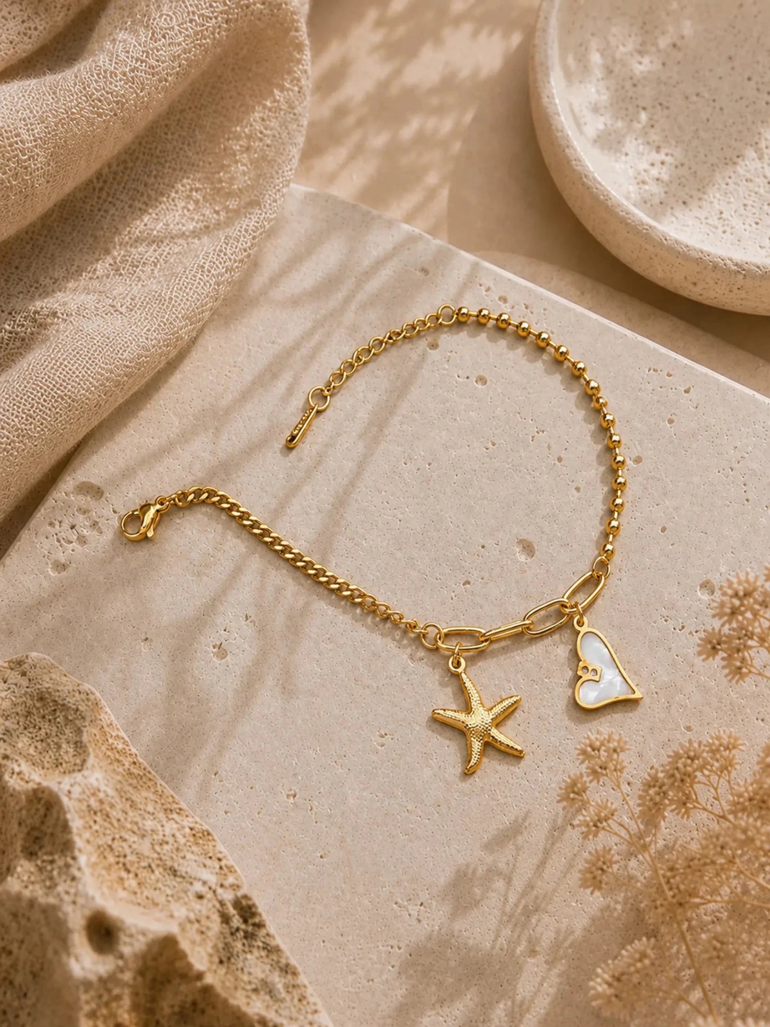 Image of Sea Whisper Charm Bracelet - Venyora Fashion