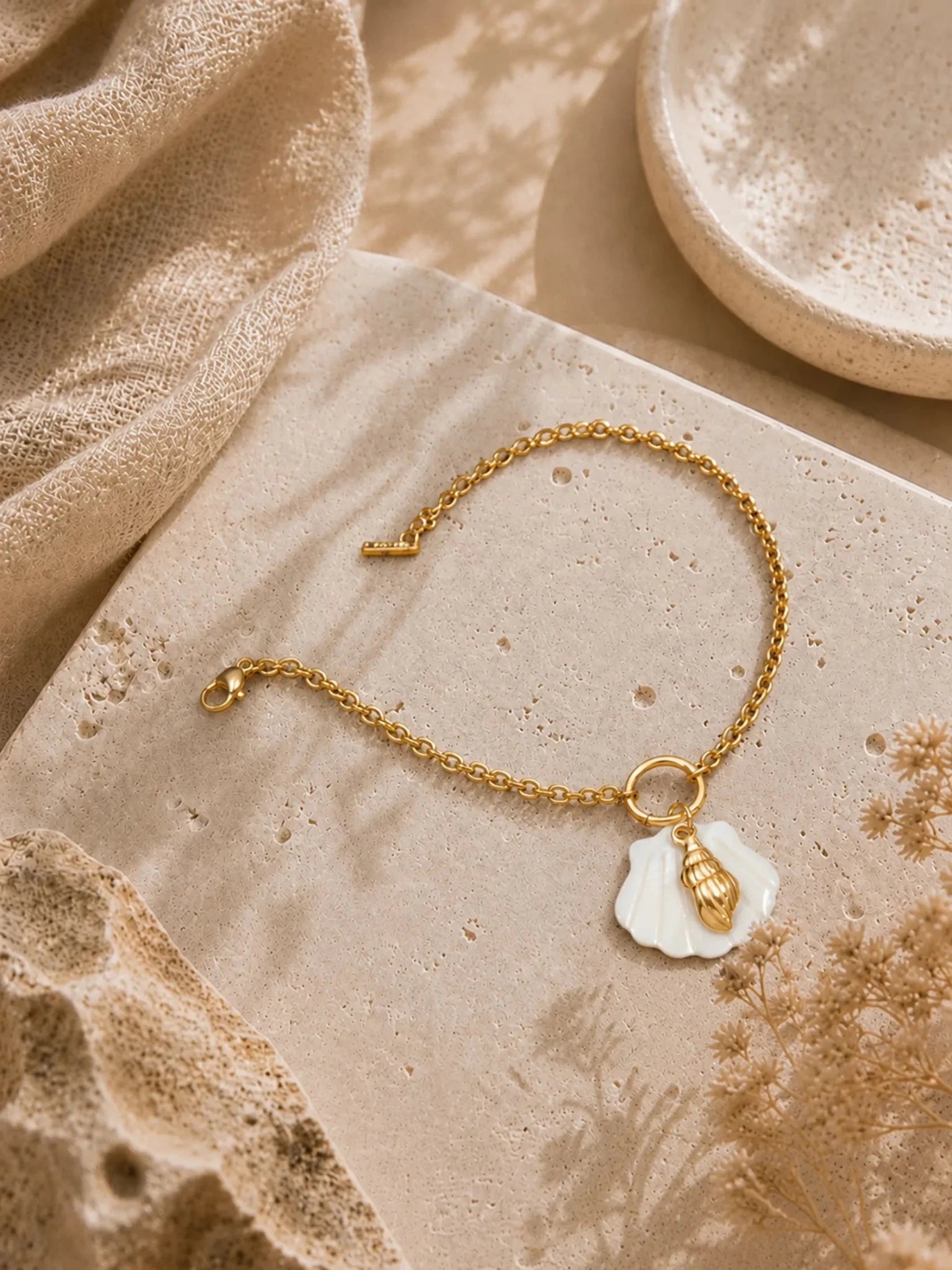 Shell Symphony Charm Bracelet - Venyora Fashion