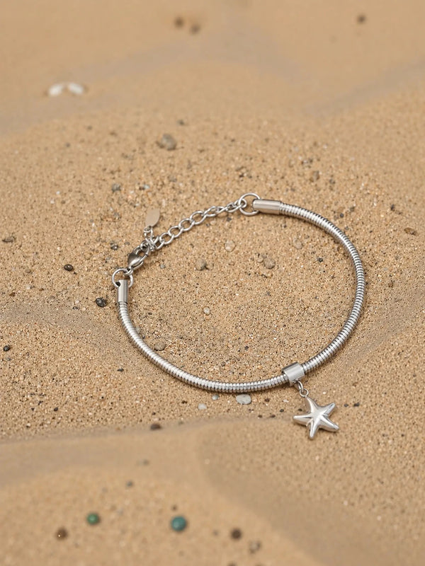 Silver Star Charm Bracelet - Venyora Fashion